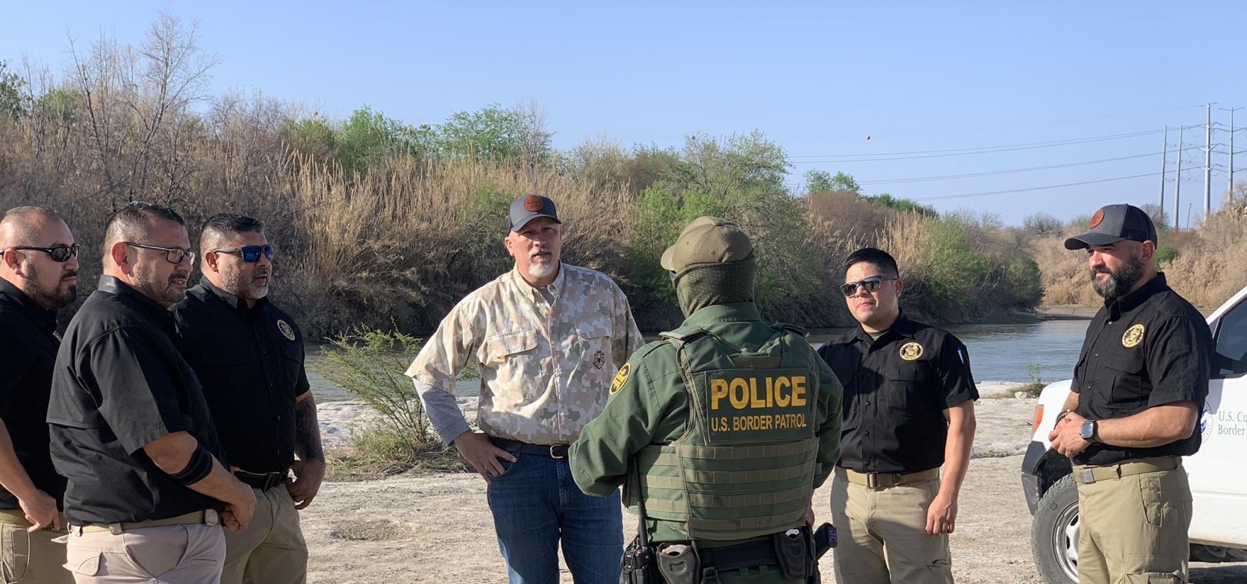 Congressman  roy with USBP